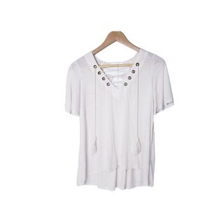 NWT Xhilaration Short Sleeve Lace  X Small Top